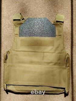 NcStar Plate Carrier + Pair Tactical Scorpion Level III Body Armor Range Safety