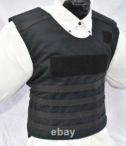 New 5X Tactical Carrier w Lvl IIIA Made with Kevlar Body Armor BulletProof Vest