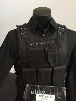 New AR500 Bulletproof Vest Threat 3 Tactical Carrier Body armor Second Chance