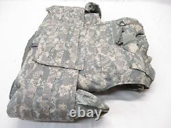 New Acu Digital Body Armor Vest Large Plate Carrier Made With Kevlar Level Iii-a