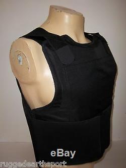 New LARGE Concealable Bulletproof Vest Plate Carrier Body Armor Level III A 3A