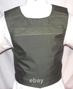 New Large Lo-Vis Plate Carrier Body Armor BulletProof Vest w Full IIIA Inserts