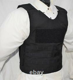 New Large Tactical Plate Carrier Body Armor BulletProof Vest Lvl IIIA Inserts