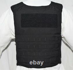 New Large Tactical Plate Carrier Body Armor BulletProof Vest Lvl IIIA Inserts