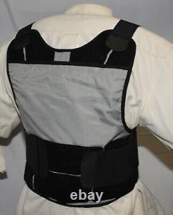 New Medium Concealable Lo Vis Vest Made with Kevlar IIIA Body Armor Bullet Proof