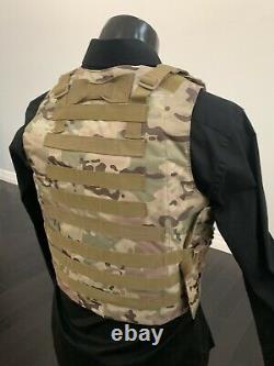New Tactical Carrier Bulletproof Vest AR500 Plate Body Armor Ballistic Panels