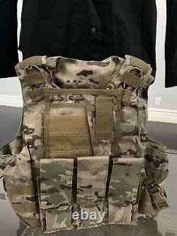 New Tactical Carrier Bulletproof Vest AR500 Plate Body Armor Ballistic Panels