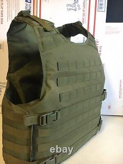 New Tactical Plate Carrier FREE BULLETPROOF 3a Inserts BODY ARMOR With Pouches