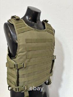 New Tactical Plate Carrier FREE BULLETPROOF 3a Inserts BODY ARMOR With Pouches