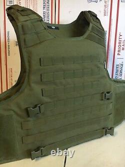 New Tactical Plate Carrier FREE BULLETPROOF 3a Inserts BODY ARMOR With Pouches