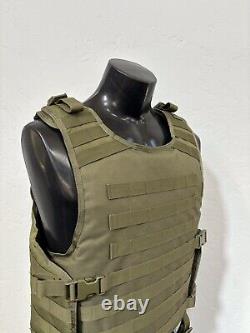 New Tactical Plate Carrier FREE BULLETPROOF 3a Inserts BODY ARMOR With Pouches