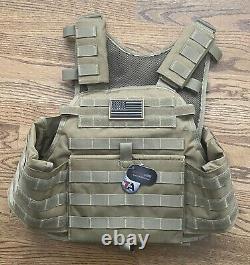 New Tacticon Armament Plate Carrier with(2) Level 3+ 10 x 12 Plates & Mag Pouch