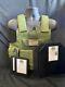 Od Tactical Vest Green Plate Carrier With 2 10x12 Curved Plates & Side Plates