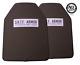 Only 3.5 Lbs Each! Pair (2) Of Nij Level 3 Certified 11x14 Body Armor Inserts