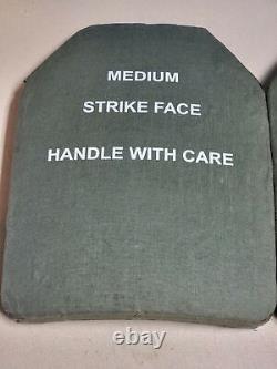 PLATE CARRIER LEVEL 3 CERAMIC STRIKE FACE PLATES MEDIUM 10x13 FRONT & BACK