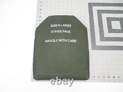 PLATE CARRIER LEVEL 3 CERAMIC STRIKE FACE PLATES MEDIUM 11x14 FRONT & BACK