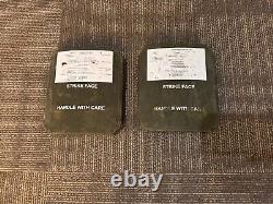 Pair Of STRIKE FACE BODY ARMOR SIDE PLATE LEVEL III CERAMIC CIF Turn In