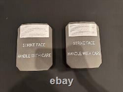 Pair Of STRIKE FACE BODY ARMOR SIDE PLATE LEVEL III CERAMIC CIF Turn In