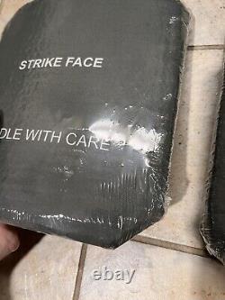 Pair Of STRIKE FACE BODY ARMOR SIDE PLATE LEVEL III CERAMIC CIF Turn In