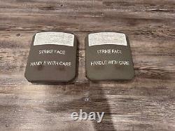 Pair Of STRIKE FACE BODY ARMOR SIDE PLATE LEVEL III CERAMIC CIF Turn In Surplus