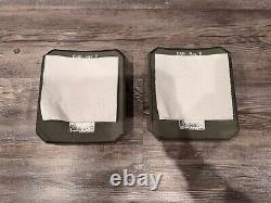 Pair Of STRIKE FACE BODY ARMOR SIDE PLATE LEVEL III CERAMIC CIF Turn In Surplus