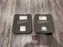 Pair Of STRIKE FACE BODY ARMOR SIDE PLATE LEVEL III CERAMIC CIF Turn In Surplus