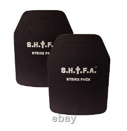 Pair SHTF Armor 11x14 Level 3 stand alone UHMWPE inserts not ar500 IN STOCK body