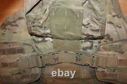 Plate Carrier Tactical Vest withIIIA Soft Armor Inserts Size Medium Multicam