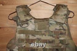 Plate Carrier Tactical Vest withIIIA Soft Armor Inserts Size Medium Multicam OCP