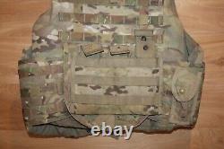 Plate Carrier Tactical Vest withIIIA Soft Armor Inserts Size Medium Multicam OCP