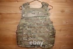 Plate Carrier Tactical Vest withIIIA Soft Armor Inserts Size Medium Multicam OCP