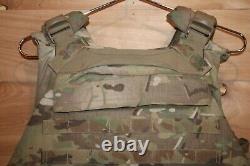 Plate Carrier Tactical Vest withIIIA Soft Armor Inserts Size Medium Multicam OCP