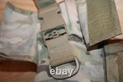 Plate Carrier Tactical Vest withIIIA Soft Armor Inserts Size Medium Multicam OCP