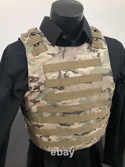 Plate Carrier Vest Bulletproof BODY Armor Made With Kevlar 3a Inserts USA