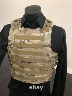 Plate Carrier Vest Bulletproof BODY Armor Made With Kevlar 3a Inserts USA