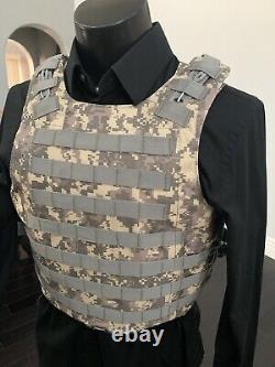 Plate Carrier Vest Bulletproof BODY Armor Made With Kevlar 3a Inserts USA