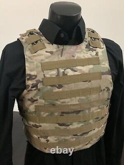 Plate Carrier Vest Bulletproof BODY Armor Made With Kevlar 3a Inserts USA