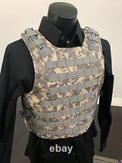 Plate Carrier Vest Bulletproof BODY Armor Made With Kevlar 3a Inserts USA