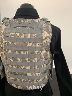 Plate Carrier Vest Bulletproof BODY Armor Made With Kevlar 3a Inserts USA