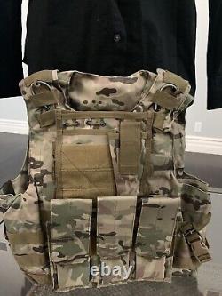 Plate Carrier Vest Bulletproof BODY Armor Made With Kevlar 3a Inserts USA