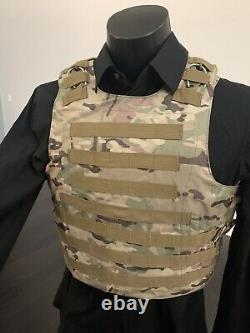 Plate Carrier Vest Bulletproof BODY Armor Made With Kevlar 3a Inserts USA