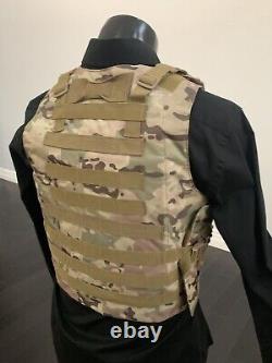 Plate Carrier Vest Bulletproof BODY Armor Made With Kevlar 3a Inserts USA