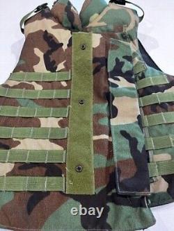 Point Blank Woodland Tactical Molle vest Level III carrier Medium