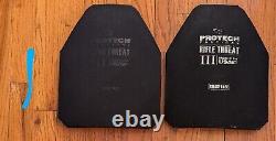 Protech 2120-5 Level III Ballistic Body Armor Plates, Great Condition, 10x12