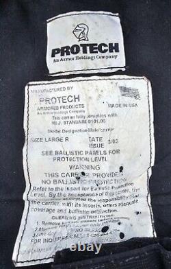 Protech Body Armor, III A, Large, FPF 3A, GFSF IIIA, 03/03, Vest