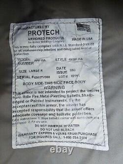 Protech Body Armor, III A, Large, FPF 3A, GFSF IIIA, 03/03, Vest