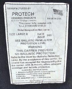 Protech Body Armor, III A, Large, FPF 3A, GFSF IIIA, 03/03, Vest