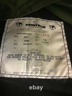 Protech Tactical Entry Vest With Level III STRIKE FACE PLATE Size Large Q-4