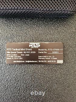 RTS Tactical Level III+ Rifle Special Threats Mini Shield Large 16 x 30 USA