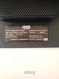 RTS Tactical Level III+ Rifle Special Threats Mini Shield Small 12 x 18 USA